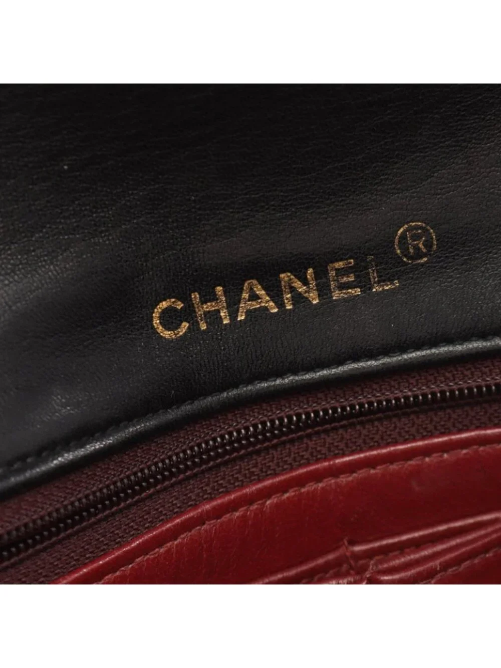 Chanel Shoulder Bag Full Flap Black Lambskin Quilted Chain